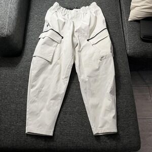 Under Armour Pants Mens Medium White UA Unstoppable Utility Cargo Polyester
